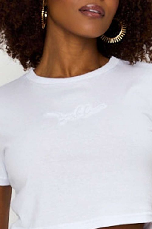 T SHIRT EMBOSSING BRANCO