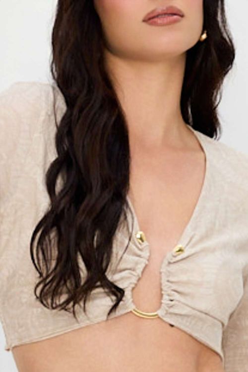 BLUSA ARO U LACE SUMMER ECRU