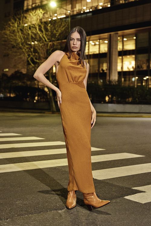 AGR VESTIDO JUSTO MIDI ANNE BOHO